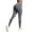 Dark Gray-02, variant on Hidden Scrunch Butt Workout Leggings for Women Seamless Mid Low Waist 25" Impact Yoga Pants