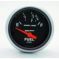 thumbnail image 5 of AutoMeter 3318 Sport-Comp Electric Fuel Level Gauge; 2-1/16 in.; Black Dial Face; Fluorescent Red Pointer; White Incandescent Lighting; Electric Air-Core; 16 Ohms Empty /158 Ohms Full;, 5 of 5