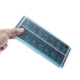 thumbnail image 6 of Unique Bargains Durable 14 Grids Double Row Pill Organizer Case Blue, 6 of 6