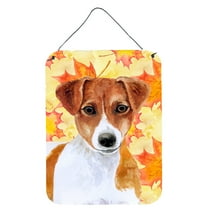 Carolines Treasures BB9950DS1216 Jack Russell Terrier Fall Wall or Door Hanging Prints Yellow 12WX16H multicolor