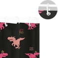 thumbnail image 5 of GZHJMY Dinosaur Shower Curtain Waterproof Fabric Bath Curtain with Hooks for Bathtub Bathroom Decor, 60 x 72 Inch, 5 of 6