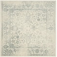 thumbnail image 2 of SAFAVIEH Adirondack Wyatt Traditional Distressed Area Rug, Ivory/Slate, 4' x 4' Square - Transitional Modern Design, Ivory & Slate, Ideal for Living Room, Bedroom, Dining Space, 2 of 12