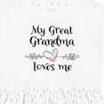 thumbnail image 4 of Inktastic My Great Grandma Loves Me Heart Great Grandchild Girls Toddler Dress, 4 of 5