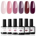 thumbnail image 2 of Set de esmaltes de uñas en gel Modelones, 6 colores: rosa, marrón y burdeos, 2 of 6