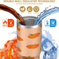 thumbnail image 3 of 30 Oz Tumbler Oil Painting Tumbler with Lid and Straw, Birthday Gift Cup for Friend Women Men Coffee Travel Mug Thanksgiving Day Halloween Christmas Gift Water Bottle, 3 of 7
