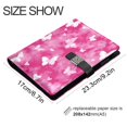 thumbnail image 3 of Leather Notebook with Pen Holder Writing Notepad Includes 100 Pages Lined Journal Pink Tie-dye with Butterflies, 3 of 6