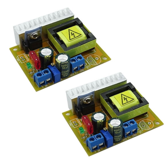 2x DC Boost Converter 8~32V to 45~390V High Voltage ZVS Step up Booster Module