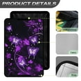 thumbnail image 4 of Psesaysky Purple Butterfly Floral RV Door Window Shade with Hook and Loop Fastener Foldable RV Window Cover Privacy Protection for Camper Trailer Decorative Accessories, 4 of 7