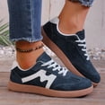 thumbnail image 2 of IEMIEMIEM Sneakers for Women 2026 Business Casual Tennis Shoes Comfortable Lace up Non Slip Slip on Women's Fashion Walking Sneakers Blue 7 Wide, 2 of 7