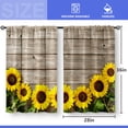 thumbnail image 3 of Cortinas Aimego Madera Puerta de Granero Girasol 71x91 cm 2 Paneles, 3 of 5