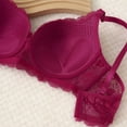 thumbnail image 6 of Hilenly Women's Underwire Bra Unlined Push Up Bras Balconette Lace Bra Everyday Bras Lingerie, 6 of 9