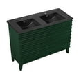 thumbnail image 4 of Cascade 48" Freestanding Bathroom Vanity in Green Oak with Black Double Basin Sink Top, 4 of 8