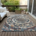 thumbnail image 4 of Dalyn Rugs Machine Washable Indoor/Outdoor Chantille ACN2216 Copper 5' x 7'6" Rug, 4 of 9