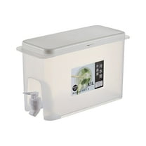 Yooshoverk 3.5L Cold Brew Kettle with Faucet - Food-Grade Refrigerator Pitcher for Lemonade/Iced Tea, Space-Saving Beverage Dispenser with Easy-Clean Design, Large Capacity Fruit Infuser Bucket