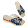thumbnail image 5 of Bmisegm Women's Wedge Sandals Open Toe Casual Sandals Embroidered Wedge High Heel Sandals Sandals Women Summer Black 8, 5 of 5