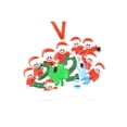 thumbnail image 3 of Resina De Navidad Navidad Familia Diy Bendiciones Escritas A Mano Colgantes De Muñeco De Nieve Regalo Para Amigo O Familia Speravity HA040823-18, 3 of 6