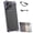 Purple, variant on Irregular Titanium Alloy Bumper Case with Lens Protector, Special-Shaped Corner Armor Phone Case, Shockproof Borderless Protective Cover for iPhone 17/16/15/14/13 Pro Max Silver
