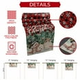 thumbnail image 6 of Vintage Snowman Squirrel Table Runner 18x72in Non-Slip Cotton Linen Table Runners, Red Black Plaid Dresser Scarves TableRunner for Dinner Kitchen Dining Wedding Party, 6 of 9