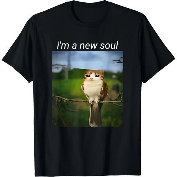 Funny Feline Bird Meme Brainrot Gen Alpha Humor Gift For Parent Unisex T-Shirt, up to Size 5XL