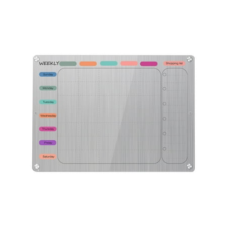 RKZDSR Acrylic Magnetic Calendar Board For Fridge Monthly Calendar & Blank Board For Refrigerator Program Management Sticker Display Whiteboard Acrylic Board Calendar