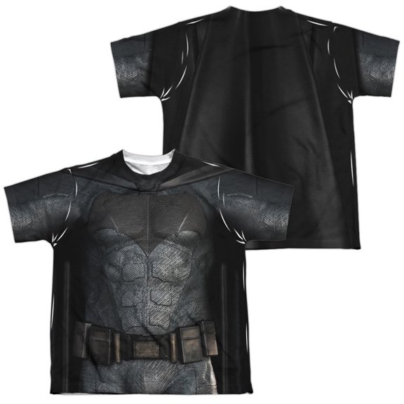 Justice League Movie - Batman Uniform (Front/Back Print) - Youth Short Sleeve Shirt - Large