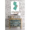 thumbnail image 2 of Lavallette, New Jersey, State Outline and Heart (24x36 Giclee Gallery Art Print, Vivid Textured Wall Decor), 2 of 3