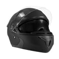 thumbnail image 2 of Casco Abatible de Motocicleta Onof MH516 Luz LED Trasera Doble Visor Certificación DOT Negro Mate, 2 of 9