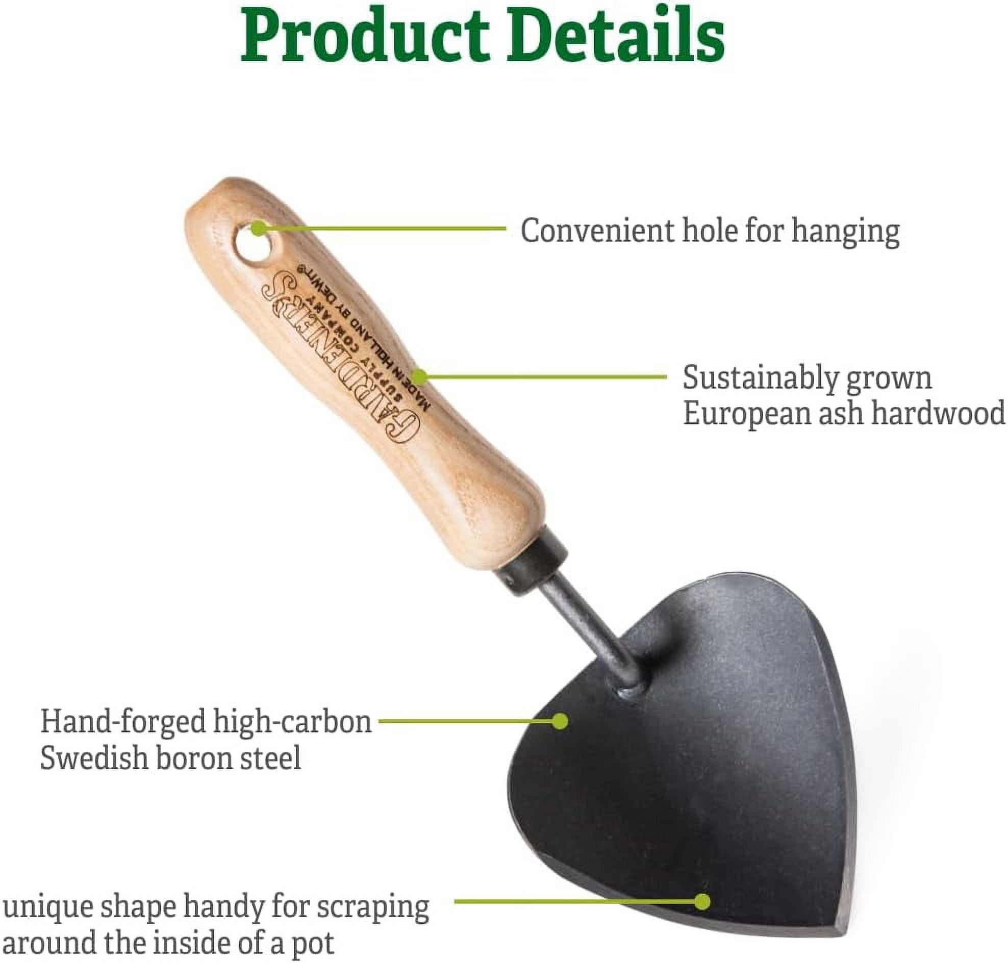 TDI Brands 31-0906 Garden Potting Trowel Ash Wood Handle Boron Steel Head 11 in