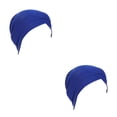 thumbnail image 3 of Minnieouse Gorros de turbante para mujer, pañuelo elástico cómodo para la cabeza, tela de algodón a prueba de polvo, sombreros musulmanes Type2 NO2 Minnieouse  CBP497817, 3 of 5