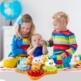 thumbnail image 2 of facefd Kids Wooden Learning Gears Toys Plastic Educational Building Blocks Toy Set Kids Gift, 2 of 5