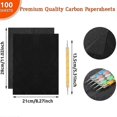 thumbnail image 2 of 100 Sheets Carbon Transfer Paper Tracing Paper, Graphite Copy-Paper Tracing and Transferring Drawin, 2 of 5