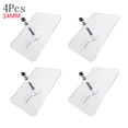 thumbnail image 2 of 4pcs Adhesive Wall Hook Screws Non-Trace Non-Rust No Drilling Stickers Nail Wall Mount, Clearance, Hanging Nails Without Screwdriver for Shower Bathroom Kitchen Storeroom Installation,14MM, 2 of 2