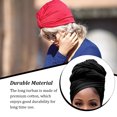 thumbnail image 7 of Thinsont Turban Knot Simple Style Hijab Multipurpose Beanie Stretch Headscarf Breathable Loss Bonnet Headwear for Women Accessories Black, 7 of 7