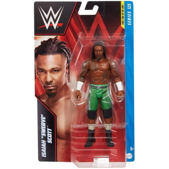 WWE Wrestling Series 125 Isaiah Swerve Scott Action Figure (Regular Green Gear)