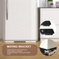 thumbnail image 4 of 2pcs Washing Machine Stand Movable Adjustable Base with Wheels Washer Lift for Dryer Refrigerator Fridge Home Appliances Black, 4 of 8