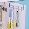 thumbnail image 3 of Over Door Home Rack Hook Organizer Bathroom Kitchen organizer Towel Coat Towel Hanger Rack Holder Shelf 5 Hooks, 3 of 9