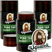 Dr. Squatch Natural Deodorant for Men 3 Pack Pine Tar Odor-Squatching Men's Deodorant Aluminum Free (2.65 oz, 3 Pack)