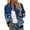 Z&Blue416, variant on Women's Bomber Jacket Minimalist Leaf Graphic Print Loose Cozy Long Sleeve Outdoor Walk Outerwear Coat