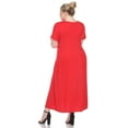 thumbnail image 4 of White Mark Robe Maxi à Manches Courtes pour Femmes, 4 of 6