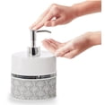thumbnail image 4 of Set de accesorios de baño Creative Scents, 4 piezas, blanco/gris, 4 of 9