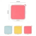 thumbnail image 2 of Caja de Almacenamiento PortáTil de Silicona para SáNdwiches de Microondas, Fiambreras para Desayuno Escolar Bento, Contenedor de Tostadas Reutilizable, Color Rosa, 2 of 5
