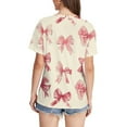 thumbnail image 4 of Otvok Womens Fashion Printed Short Sleeve T-Shirt Round Neck Spring Blouses, 4 of 6