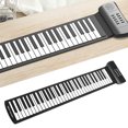 thumbnail image 1 of Piano Enrollable, Piano Enrollable Para Niños, 6 Canciones De Demostración Plegable Con Parlantes Para Practicar, 1 of 7