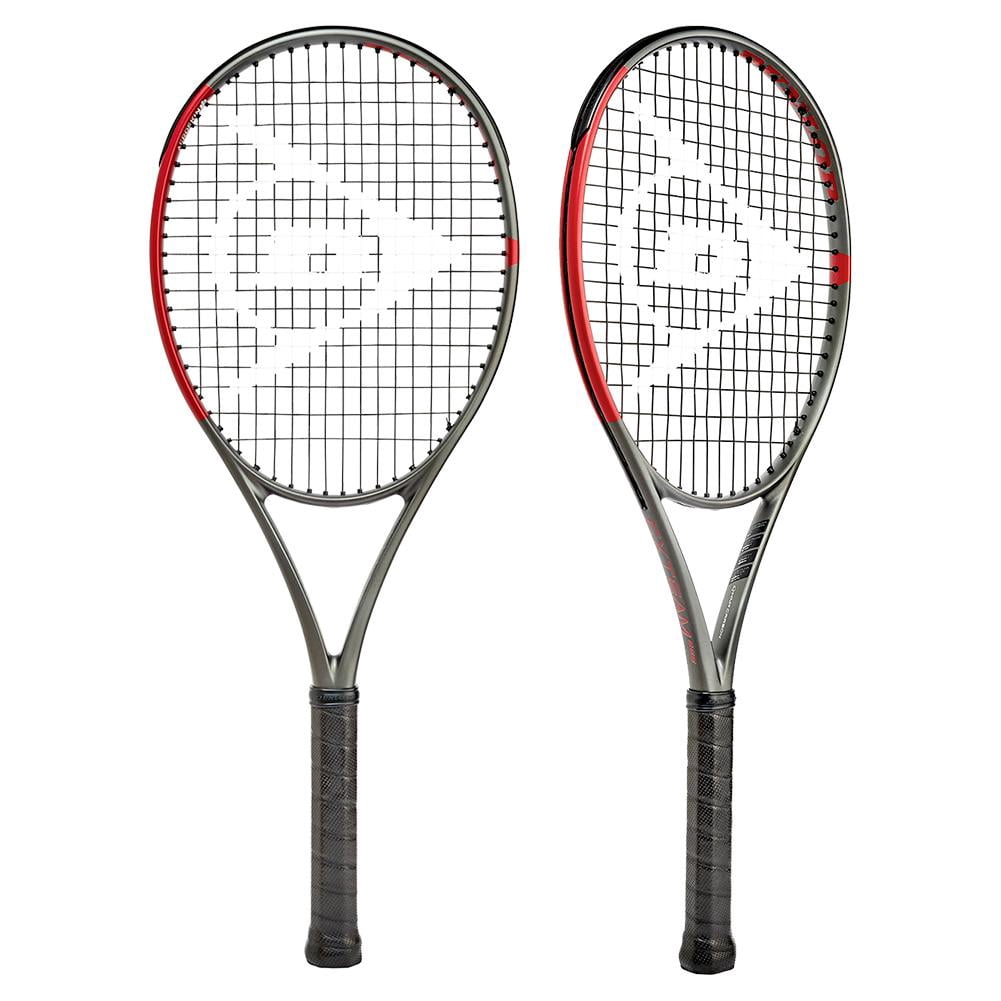 Dunlop Sports Team 285 Pre-Strung Tennis Racket, 1/4 Grip, Black/red