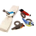 thumbnail image 3 of Global Crafts Handmade Felt Napkin Rings Set from Nepal, 4-Pack, Birds, 3 of 4