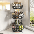 thumbnail image 2 of 1pc  Spice Racks  Rotatable Spice Bottle Storage Tray  Salt  Countertop Storage Rack  Storage Rack  Cosmetics Storage Rack  Kitchen Utensils  Apartment Essentials  College Dorm Essentials, 2 of 5