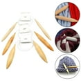 thumbnail image 6 of Wooden Circular Knitting Needles With Plastic Tube Thick Knitting Crochet Hooks Pins Needle Craft Tools 15mm, 20mm, 25mm, 6 of 9
