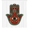 thumbnail image 3 of Ambesonne Evil Eye Shower Curtain, Vintage Boho Colorful, 69"Wx70"L, Multicolor, 3 of 3