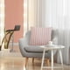 thumbnail image 4 of Decorative Throw Pillow 45x45cm | Soft Plush Sofa Cushion with Removable Polyester Stripe Pillowcase | Cozy Home Decor Accent for Living Room or Bedroom | Includes Pillow Insert, 4 of 7