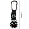 thumbnail image 3 of WINDLAND Mini Backpack Carabiner Watch with Compass Pocket Carabiner Clip Hiking Watch, 3 of 19